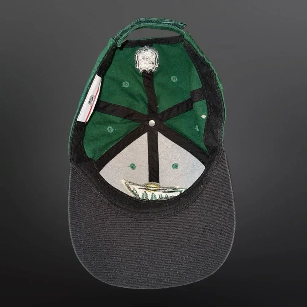 NHL Brand Youth Mn Wild Embroirdered Logo Adjustable Hat Cap Green